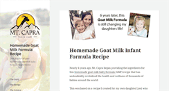 Desktop Screenshot of goatmilkformula.com